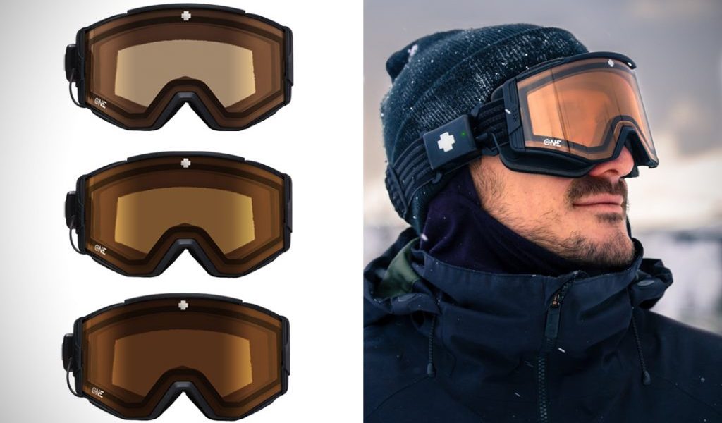 Spy Ace EC electronic ski goggles change tints with the tap of a button