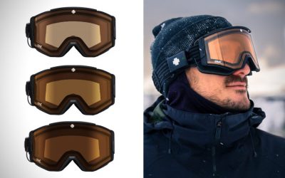 Spy Ace EC electronic ski goggles change tints with the tap of a button