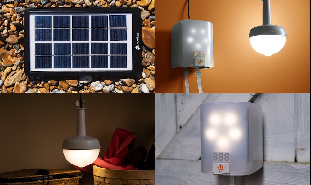 Deciwatt NowLight - Sun and Cord Powered Lamp for Off-Grid Energy Independence